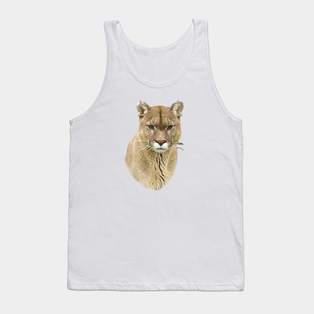 Mountain lion Tank Top by Guardi